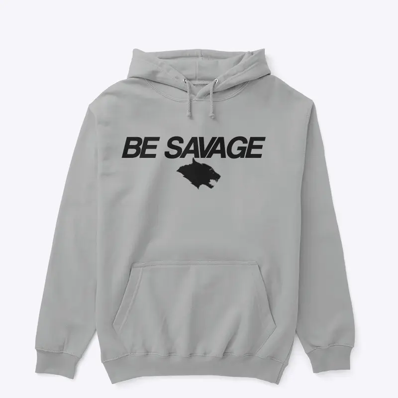 Werewolf Be Savage Dark Logo Hoodie