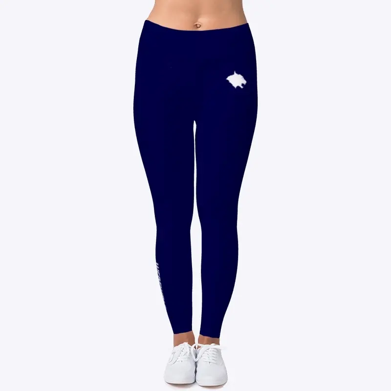 White Logo Design II Leggings