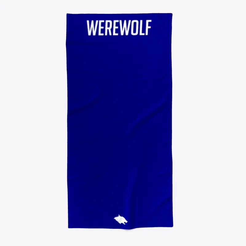 White Logo Beach Towel