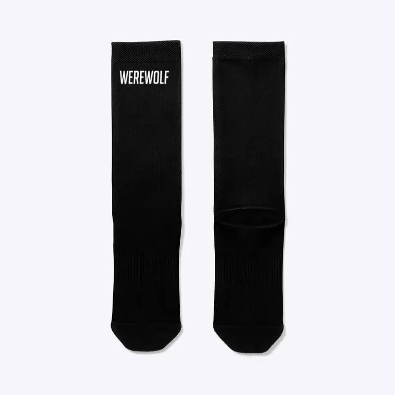 White Logo Crew Socks