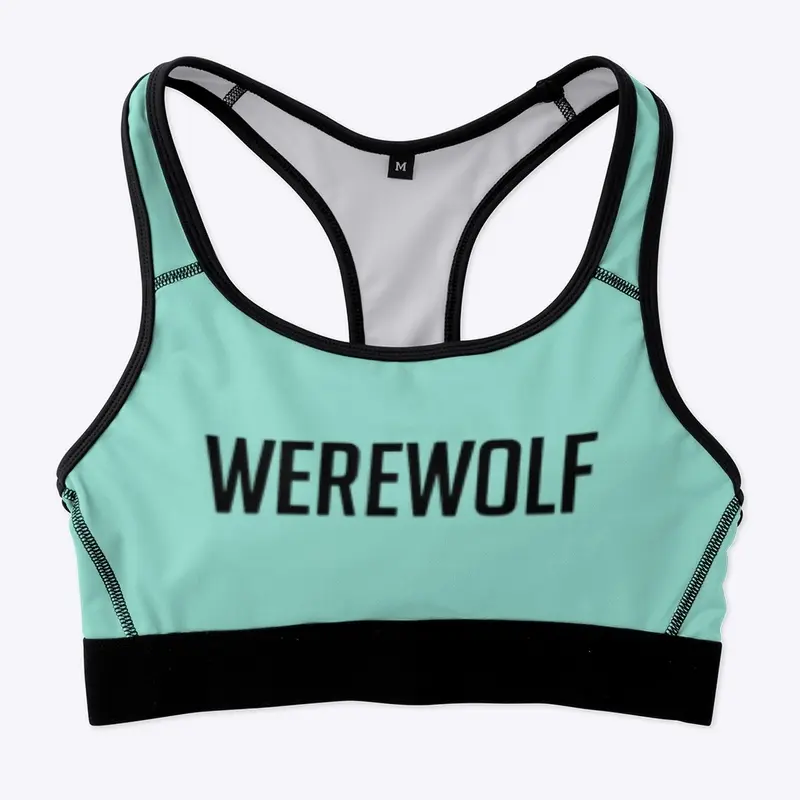  Dark Letter Logo Sports Bra