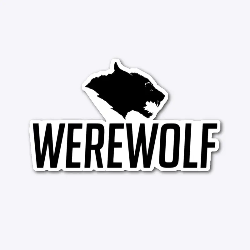 Werewolf Classic Logo Die-Cut Sticker