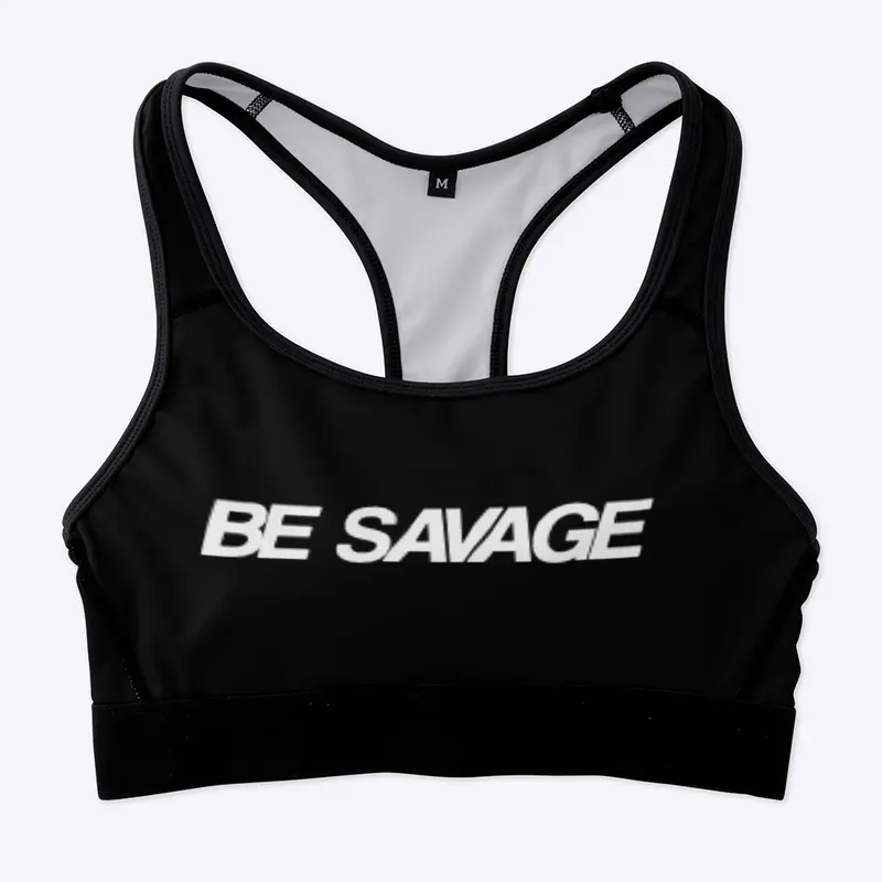 Werewolf Be Savage Logo Sports Bra