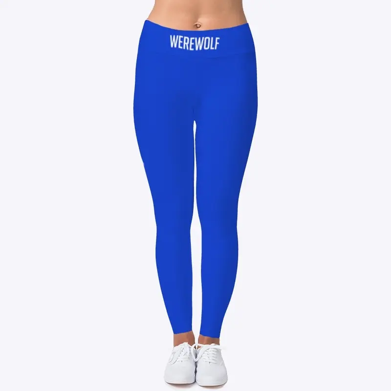 White Logo Design III Leggings